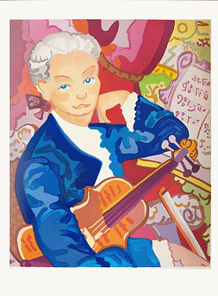 Le jeune violoniste (lithographie 1969)